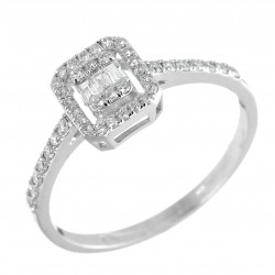 Inel din aur alb 18K cu diamant de 0.29ct - IAUDIA003