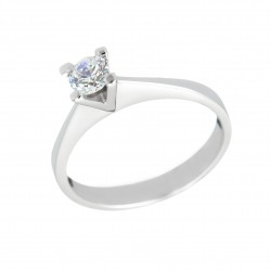 Inel din aur alb 14K - IAU127