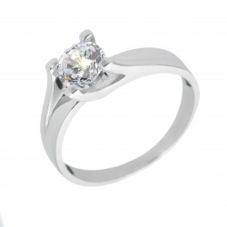 Inel din aur alb 14K - IAU129