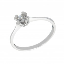 Inel din aur alb 14K - IAU133