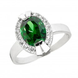 Inel din aur alb 14K - IAU067