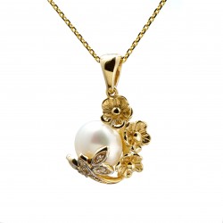 Set din aur galben 14K cu perle de cultură - SET011 / 2