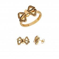 Set din aur galben 14K - SET015