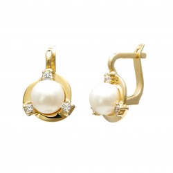 Set din aur galben 14K cu perle de cultură - SET020 / 2